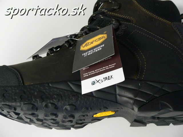 AKCIA VIBRAM: Celokožená turistická obuv Eiger Trek Vibram brown/black