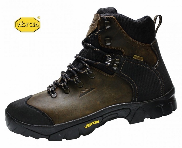 2023 AKCIA: Celokožená turistická obuv Eiger Trek Vibram brown/black