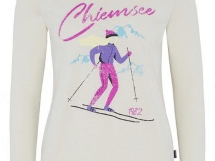 AKCIA: Almgwand Chiemsee dámske lyžiarske tričko Classic White Snow