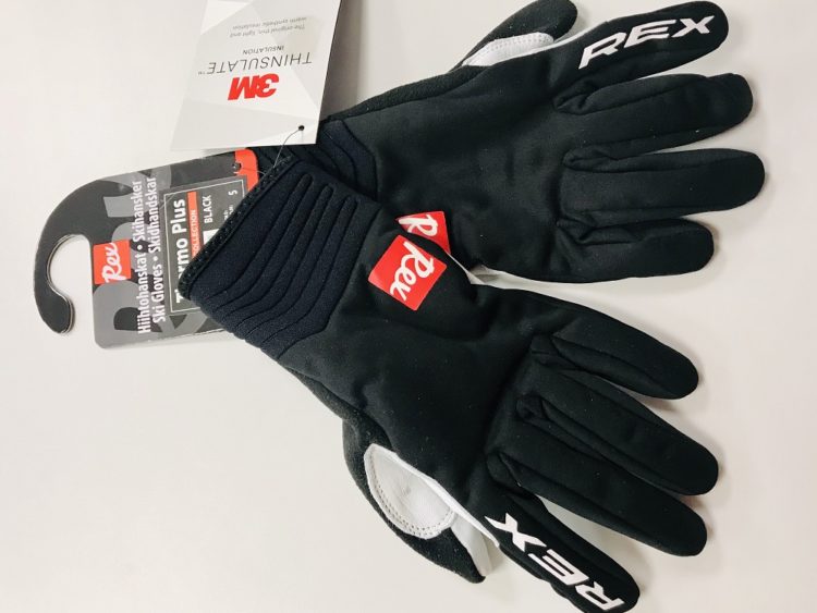 Zateplené rukavice na bežky REX Thermo Plus Leather Racing