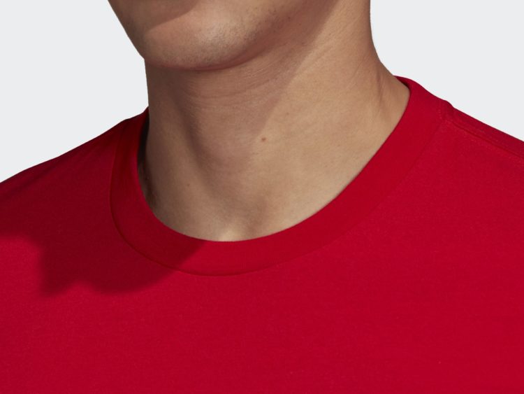 Bavlnené pánske tričko ADIDAS Essentials Plain Tee Scarlet Red
