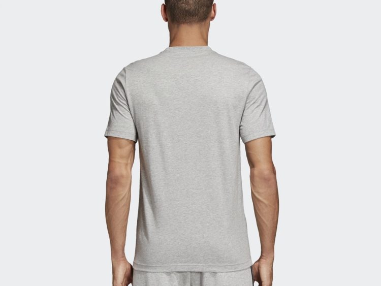 Bavlnené športové pánske tričko Adidas Essentials Plain Tee Grey Heather