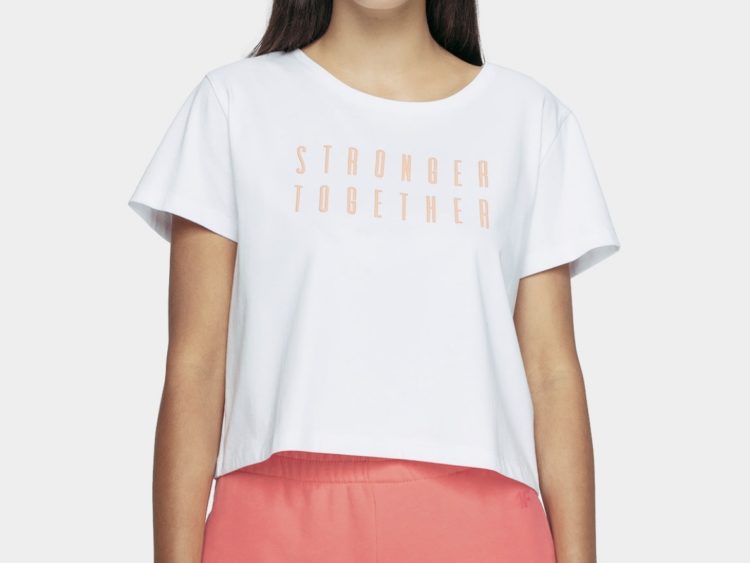 AKCIA nová kolekcia: Dámske tričko 4F Crop-Top Strong Topgether