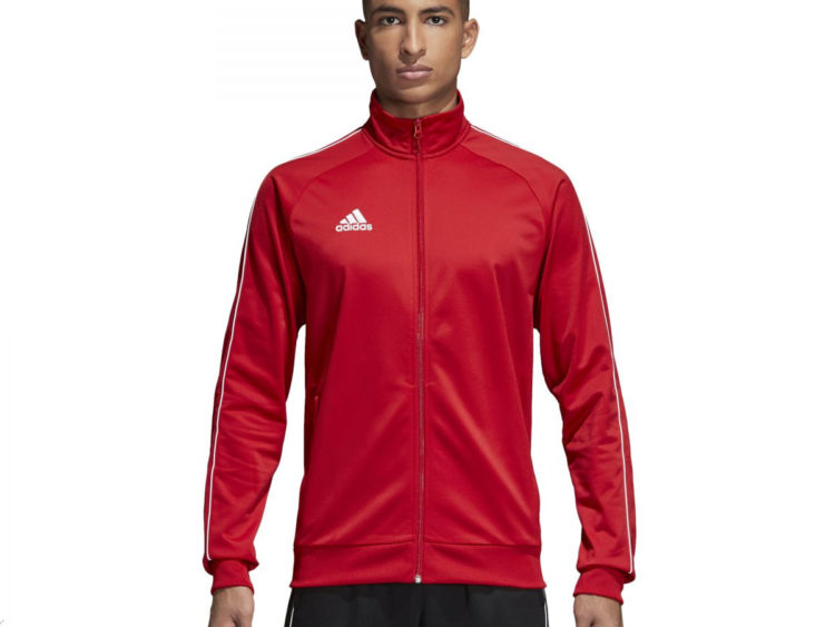 Adidas Badge of Sport CORE 18 pánska športová bunda Power Red