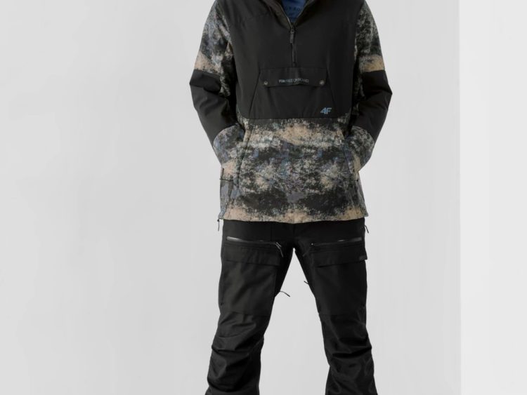 4F Výpredaj: Pánska snowboardová bunda s kapucňou 4F NeoDry Windblocker SFM002F