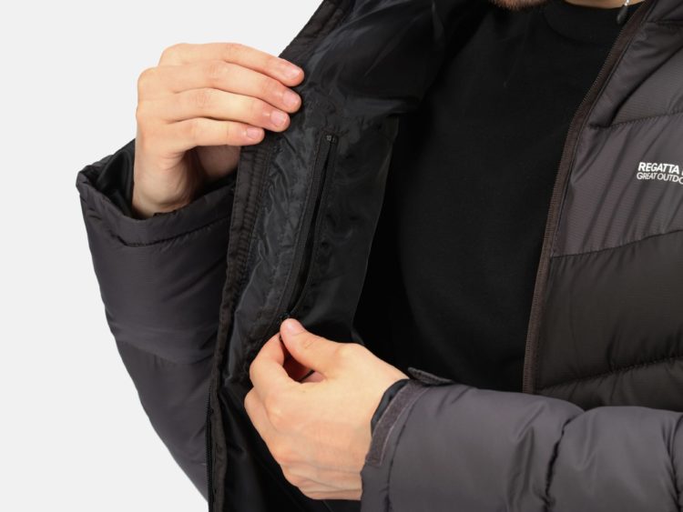 AKCIA Regatta: Pánska zateplená bunda Regatta Men’s Nevado V RMN177 Insulated Jacket Black Ash