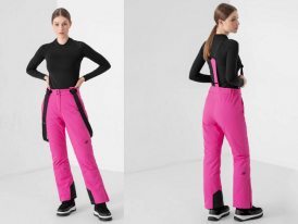 2021/22 nová kolekcia: Dámske lyžiarske nohavice 4F Neon pink SPDN002