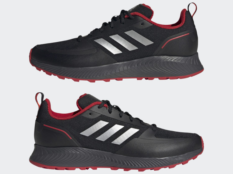 2023 ADIDAS náš tip Pánska trailová bežecká obuv ADIDAS Runfalcon 2.0 TRAIL black/red