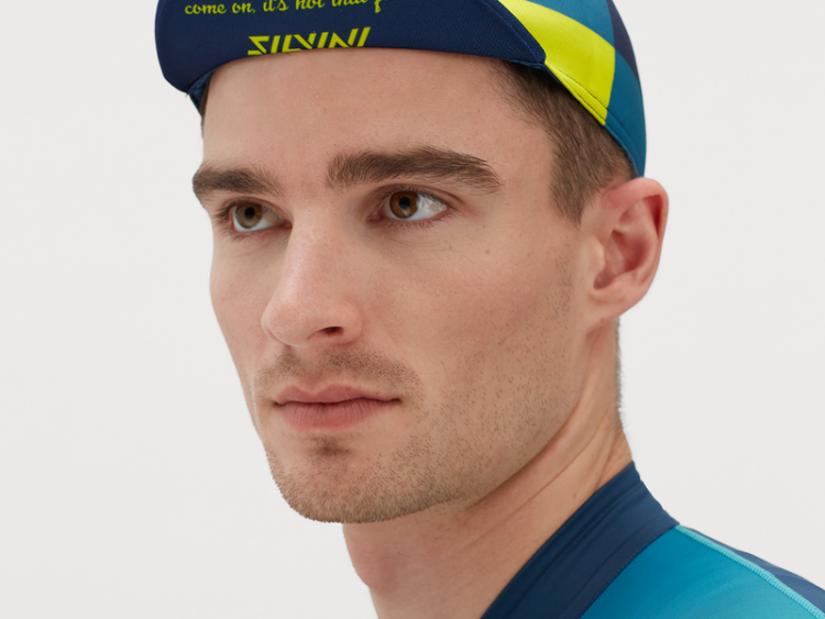 2024 AKCIA: Cyklistická unisex čiapka so šiltom Silvini Cameri navy-lime