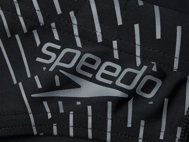 Badehose Speedo Medley Sports Tech Logo 7cm brief black/silver pánske športové plavky