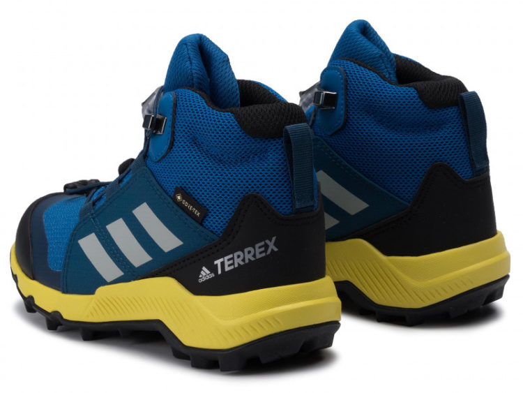 GORE-TEXová turistická obuv Adidas Terrex Mid GTX Continental K blue/yellow