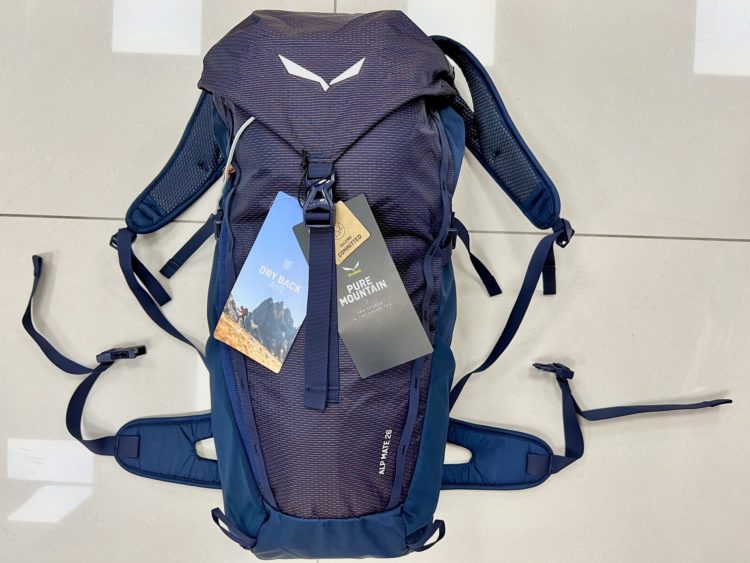 2022 AKCIA batoh/turistický ruksak Salewa Alp Mate 26 Dry Back Air blue/premium navy
