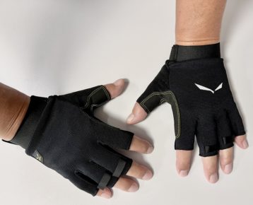 2022 AKCIA Výpredaj: Lezecké rukavice SALEWA Steel Via Ferrata 2.0 Durastretch Hiking and Trekking Gloves