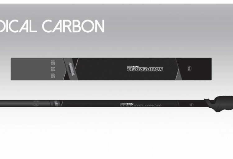 2023 AKCIA nová kolekcia: Karbónové lyžiarske palice KOMPERDELL Skistock Radical CARBON Pure