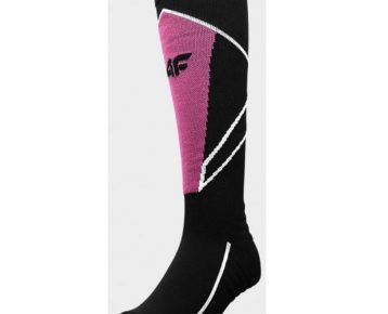 Dámske lyžiarske podkolienky 4F black/pink
