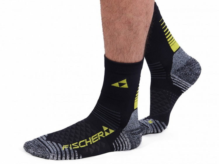 AKCIA nová kolekcia Športové ponožky Fischer XC Socks Short Q-SKIN® black/yellow