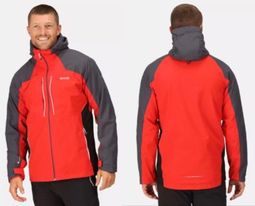 2023 AKCIA nová kolekcia : Pánska trekingová bunda Regatta Men's Raddick Waterproof Jacket Seville Seal Grey