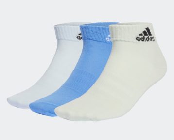 2023 new edition: Športové ponožky 3x Adidas Thin and Light Ankle Socks (3 PÁRY)