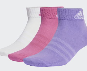 2023 new edition: Športové ponožky 3x Adidas Thin and Light Ankle Socks (3 PÁRY)