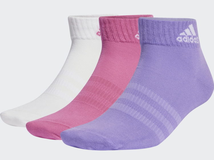 Športové ponožky 3x Adidas Thin and Light Ankle Socks (3 PÁRY)