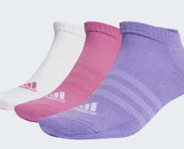 2023 new edition: Športové členkové ponožky 3x Adidas Cushioned Low-Cut Socks (3 PÁRY)