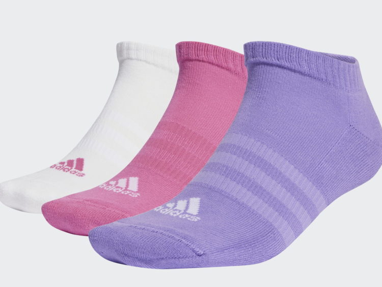 Športové členkové ponožky 3x Adidas Cushioned Low-Cut Socks (3 PÁRY)