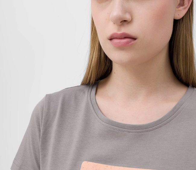 2023 Výpredaj: Dámske regular tričko z organickej bavlny TTSHF274 grey
