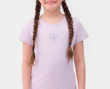 Dievčenské tričko s potlačou 4F Junior Heart TTSHF384