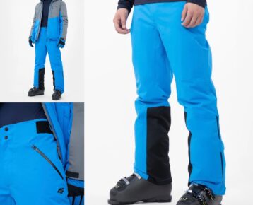 2023 AKCIA 4F: Pánske lyžiarske nohavice 4FPRO Chamonix s membránou DERMIZAX® 20 000 blue