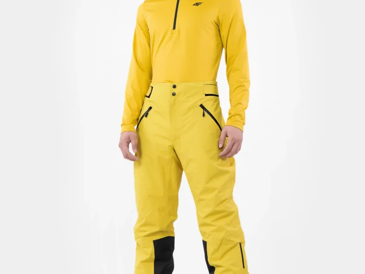 AKCIA 4F Pánske lyžiarske nohavice 4FPRO Below Zero s membránou DERMIZAX® 20 000 yellow