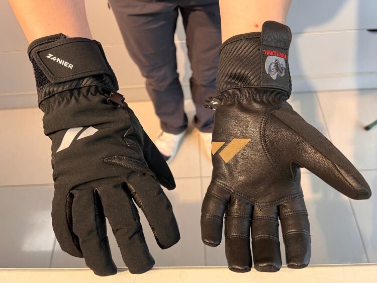 1 AKCIA Športové zimné rukavice ZANIER Laserz Leather black