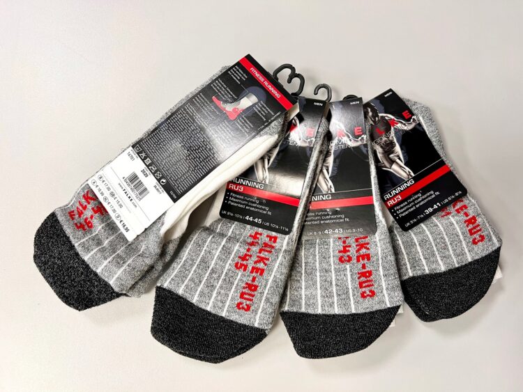 1 AKCIA: Pánske bežecké športové ponožky FALKE Running Ergonomic RU3 white