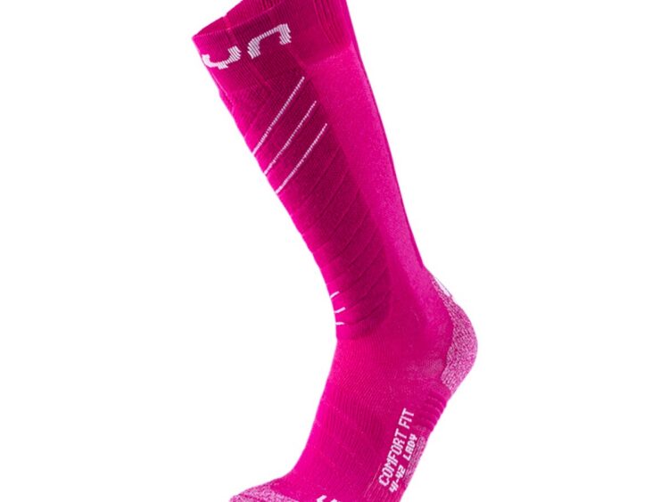AKCIA Dámske lyžiarske merino termoponožky UYN SKI COMFORT FIT Pink/White