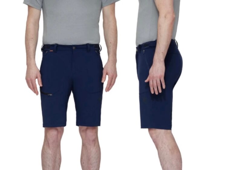 AKCIA Pánske šortky Mammut Runbold Shorts Men marine blue