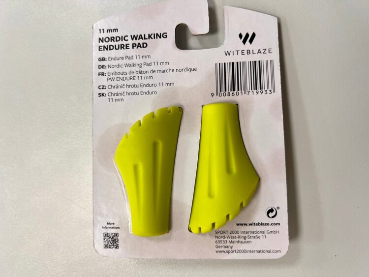 Gumené chrániče hrotov palíc Witeblaze Nordic Walking Endure Pad 11mm neon yellow