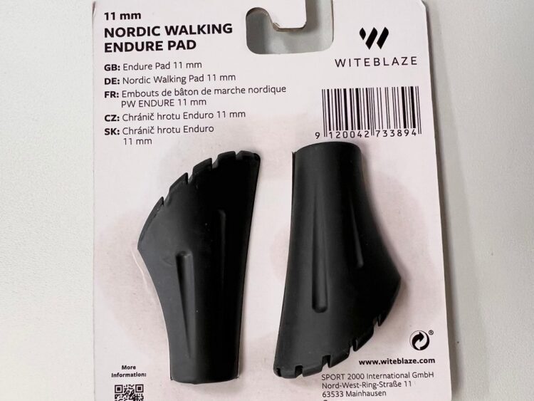 Gumené chrániče hrotov palíc Witeblaze Nordic Walking Endure Pad 11mm black