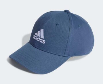 ADIDAS šiltovka Embroidered Baseball Cotton Cap Blue