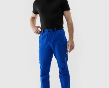 Akcia nová kolekcia 4F: Pánske trekingové nohavice TFTRM482 blue