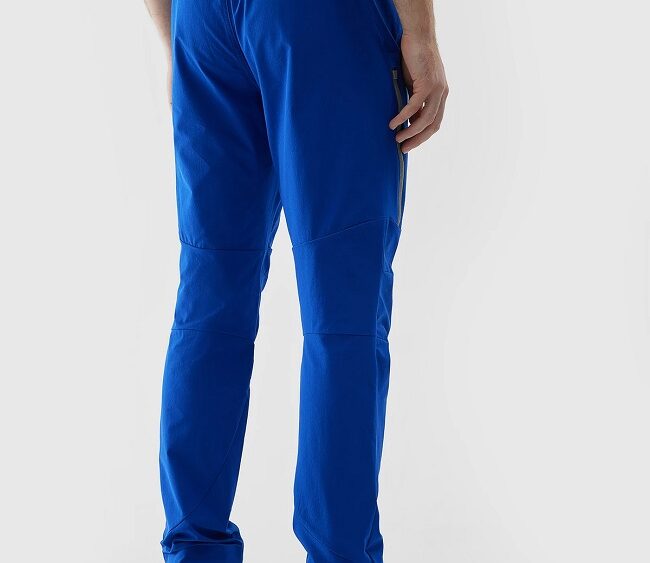 Akcia nová kolekcia 4F: Pánske trekingové nohavice TFTRM482 blue