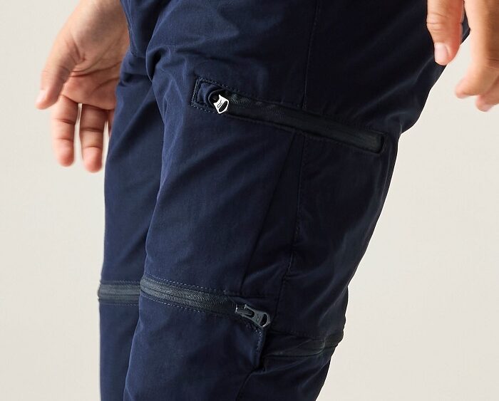 Juniorské trekingové odzipsovateľné nohavice Regatta Highton Z/O RKJ123