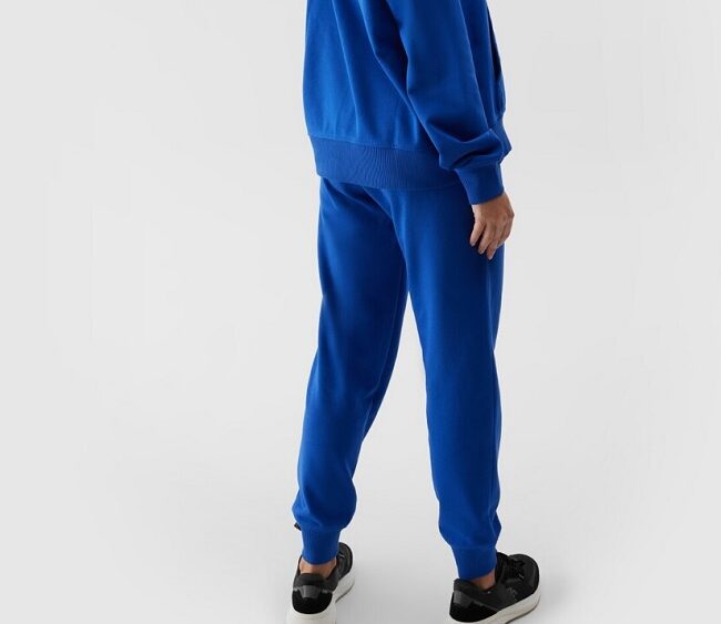 Dámske teplákové jogger nohavice 4F TTROF606 blue