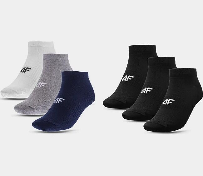 Pánske casual bavlnené nízke ponožky 4F USOCM277