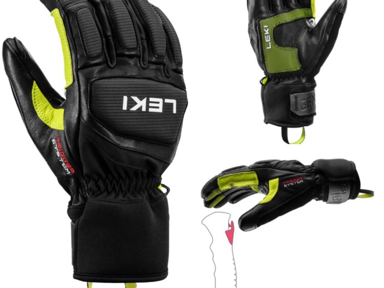 2024 AKCIA new winter : Lyžiarske rukavice LEKI Griffin Pro 3D black-lime