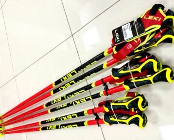 2024 AKCIA new winter :  Lyžiarske palice LEKI WCR SL 3D red/black/neon