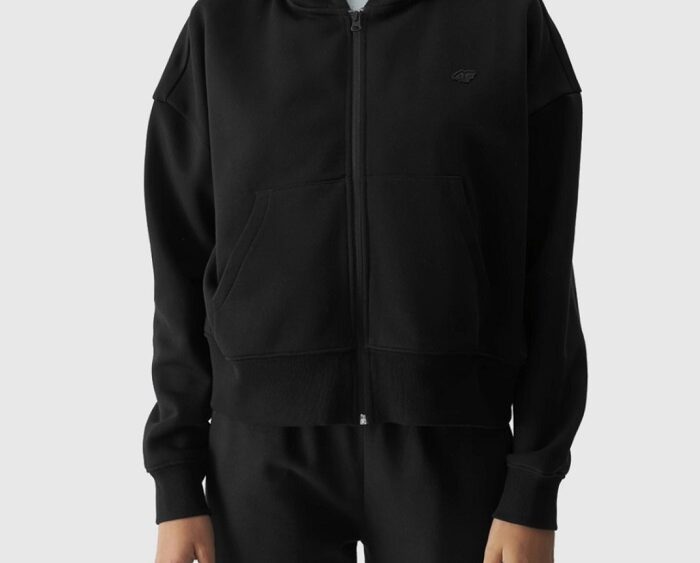 4F Akcia: Dámska oversize mikina na zips 4F TSWSF1306 black