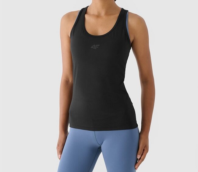 Dámske funkčné tréningové slim tielko 4F TFSLF411 black