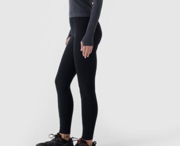 4F Akcia: Dámske športové legíny s vreckami 4F TTIGF224 black