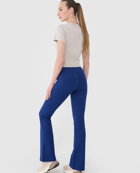 4F new collection: Dámske rozšírené bavlnené nohavice TTIGF258