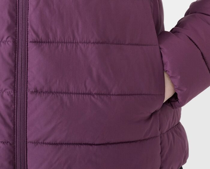 4F Akcia Výpredaj: Dámska zatepľovacia bunda s recyklovanou výplňou TDJAF534 violet