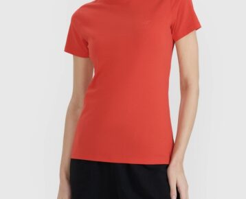 Dámske bavlnené slim fit tričko 4F TTSHF2255 red